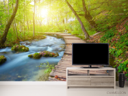 Фотообои деревянная дорожка в лесу - 2