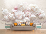 Фотообои Белые пионы - 1