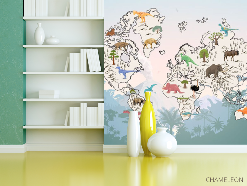 Фотошпалери Карта і тропіки - 3