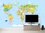 Фотообои Карта в детскую - 2