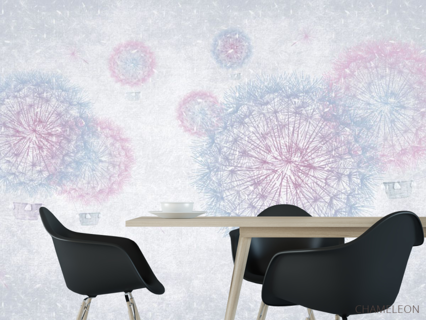 Фотошпалери Кульбаби фіолетові - 1