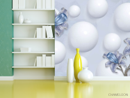 Фотошпалери 3Д квіти - 3