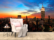 Фотообои Закат в городе - 4