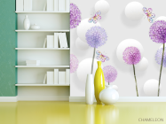 Фотошпалери кольорові кульбаби - 3