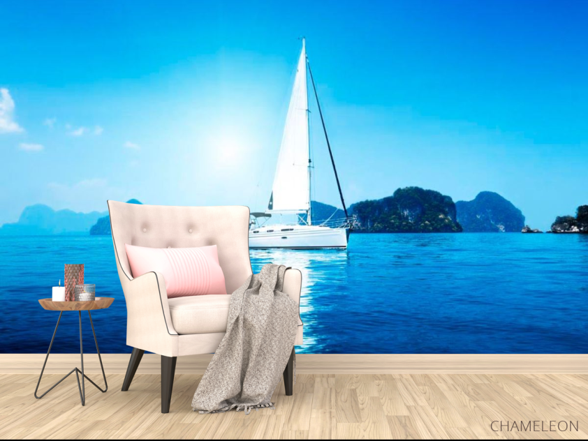 Фотообои Белая яхта - 4