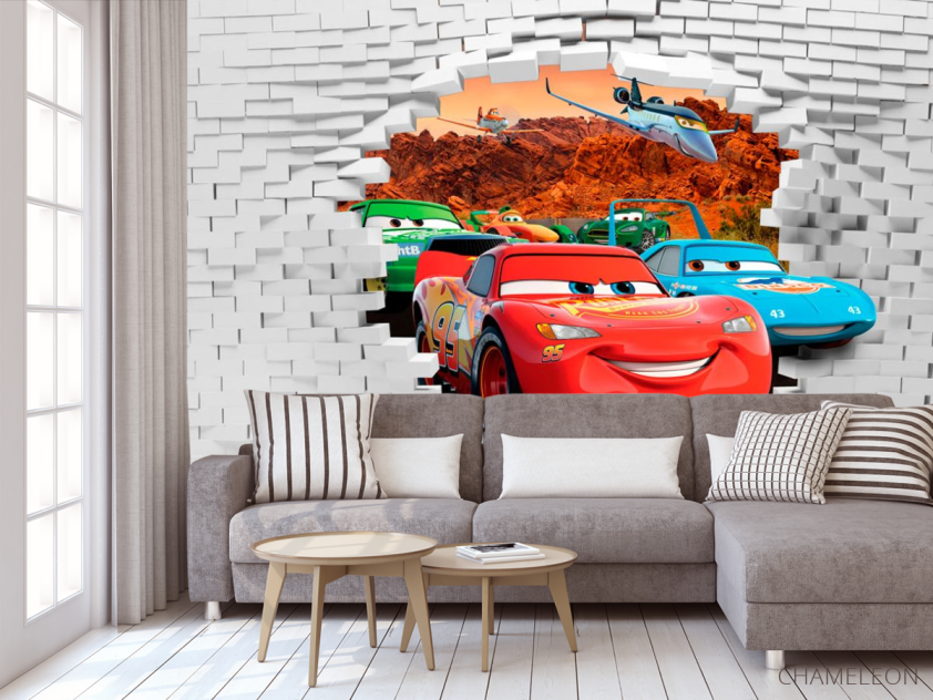 Фотообои Молния Маквин 3Д - 3