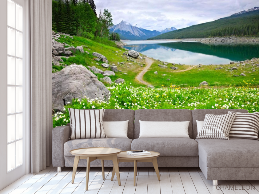 Фотообои Берег, цветы - 3