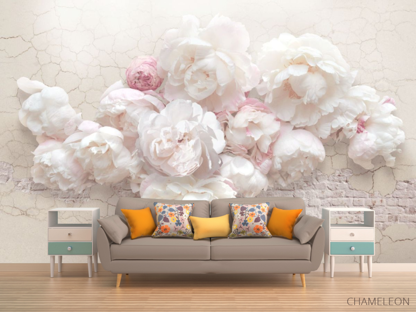 Фотообои Белые пионы - 1