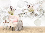 Фотообои 3д цветы - 4