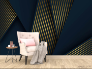 Фотообои золотые линии - 4