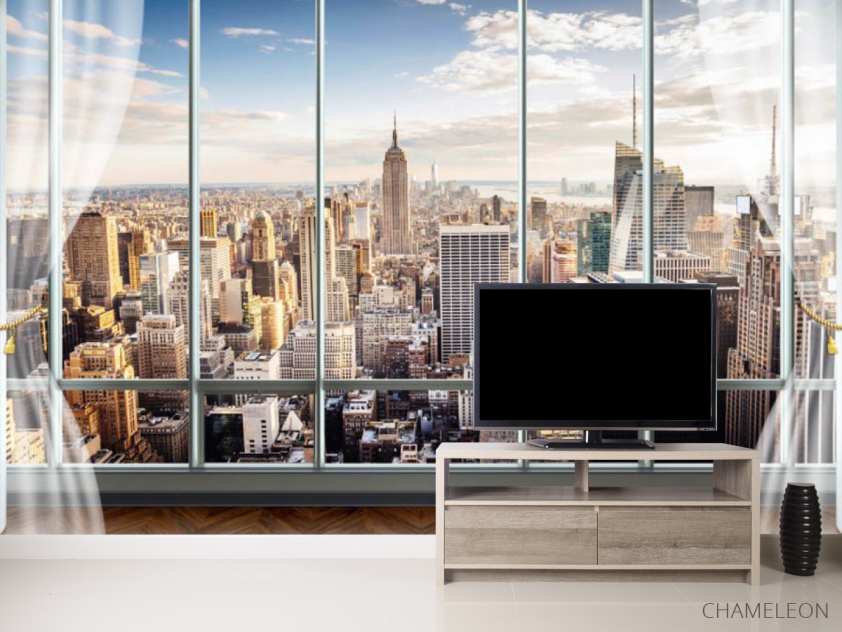 Фотообои Вид из окна на город - 2