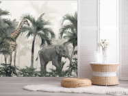 Фотошпалери пальми і тропічні тварини - 2