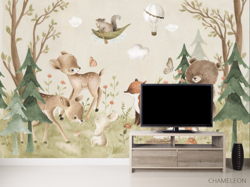 Фотообои Милые лесные животные - 2