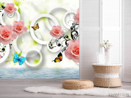 Фотошпалери 3д троянди - 2