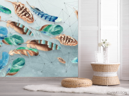 Фотошпалери Кольорові пір'я - 2