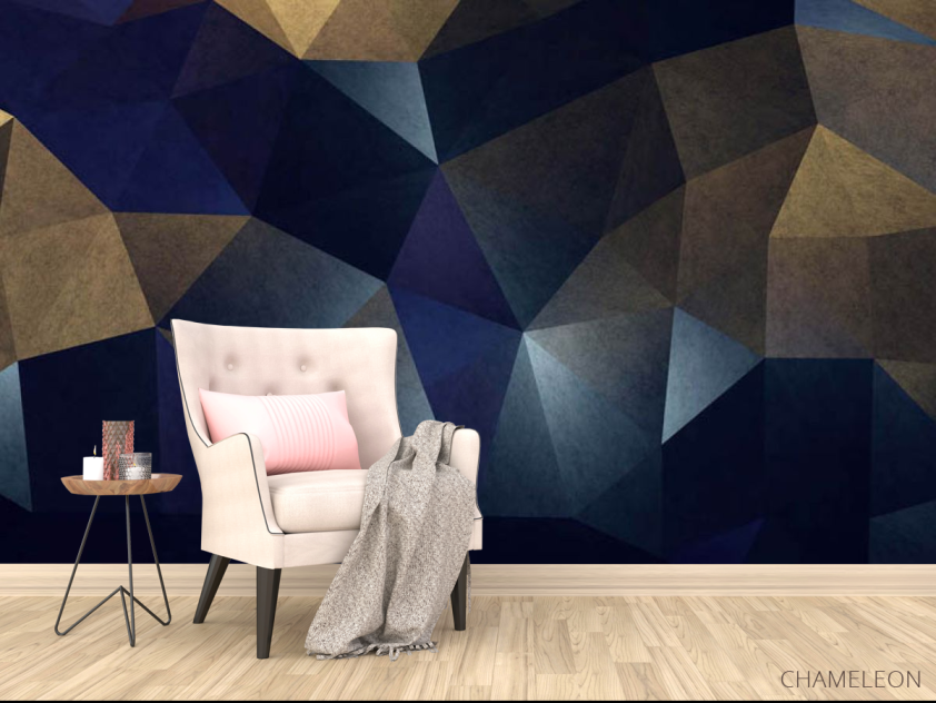 Фотообои 3д стена из ромбов - 4