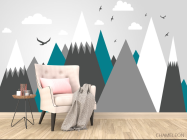 Фотообои Векторные горы - 4