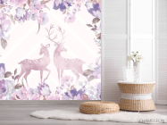 Фотошпалери квіти і Олені - 2