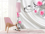 Фотошпалери Троянди на атласі 3d - 4