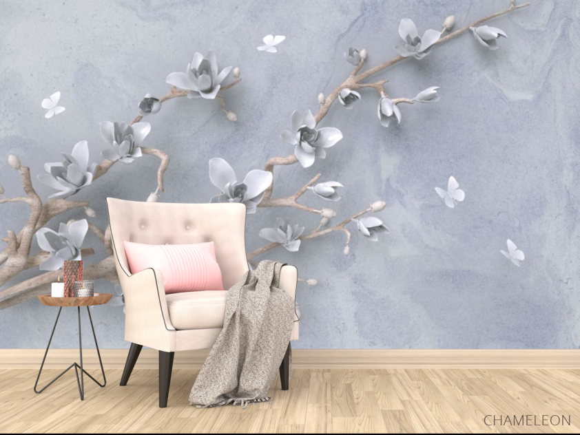 Фотообои Ветвь с цветами 3д - 4