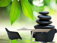 Фотообои Зелень, вода, камни - 1