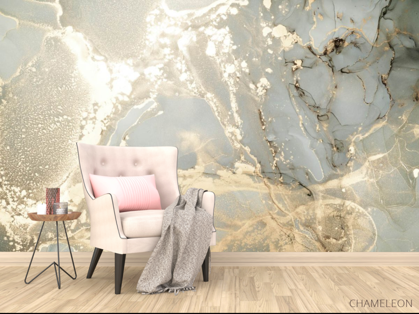 Фотообои Золотой Fluid art - 4