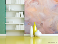 Фотошпалери Пір'ячко в рожевому відтінку - 3