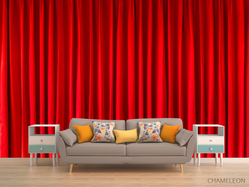 Фотообои красный текстиль - 1