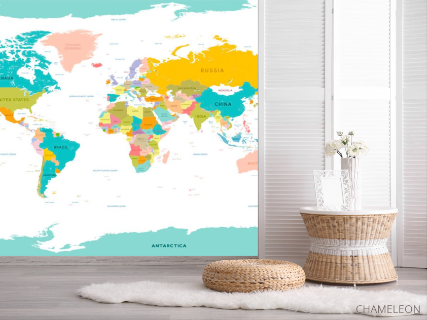 Фотошпалери Карта світу англійською - 2