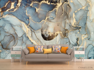 Фотообои Золотой fluid art - 1