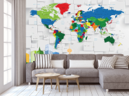 Фотообои 3д карта - 3