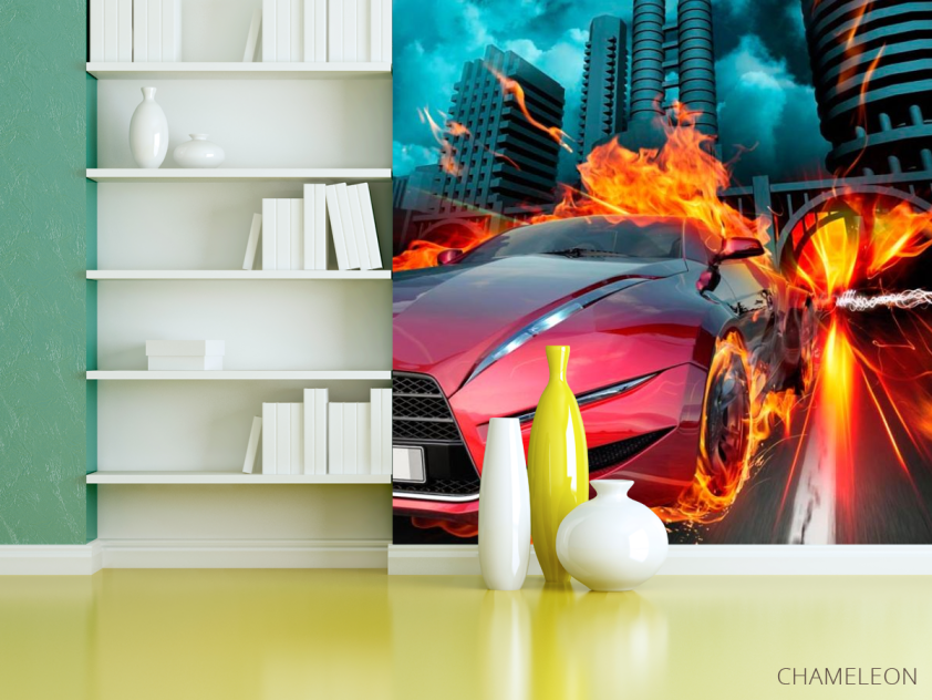 Фотошпалери Вогненний автомобіль - 3
