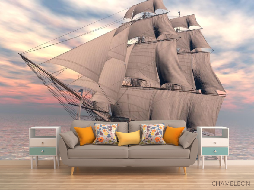 Фотообои Парусник в море - 1