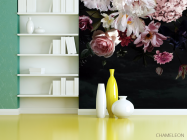 Фотошпалери Квіти на чорному тлі - 3