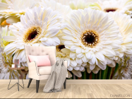 Фотообои кремовая гербера - 4