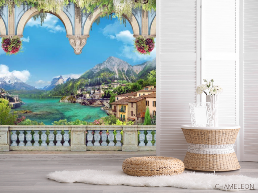 Фотошпалери Вид на пейзажні гори - 2