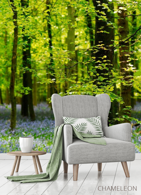 Фотообои В лесу, цветы - 3