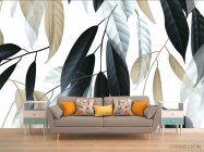 Фотообои Листья 3д - 1