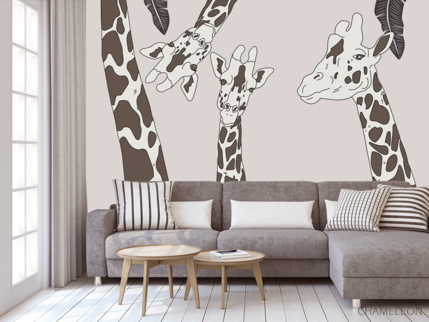 Фотообои детская жирафы - 3