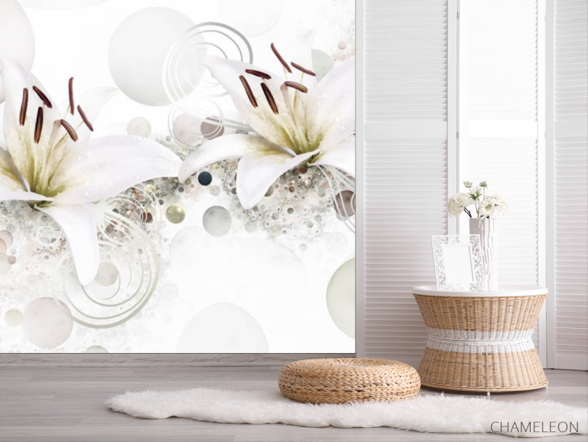 Фотошпалери 3Д квіти - 2