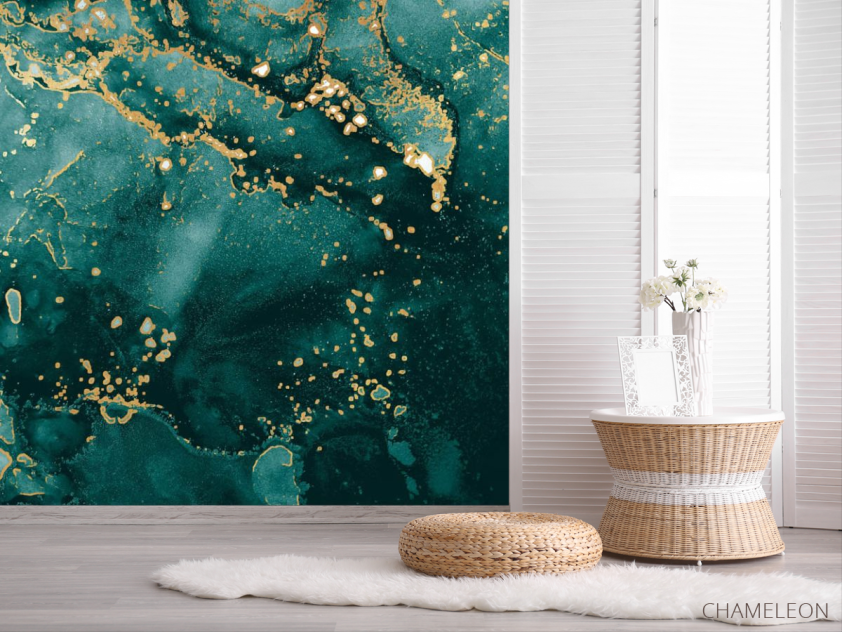 Фотошпалери Бірюзовий флюїд - 2