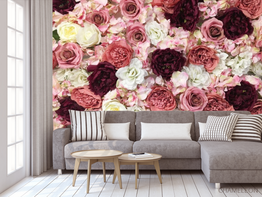 Фотообои розы разных оттенков - 3