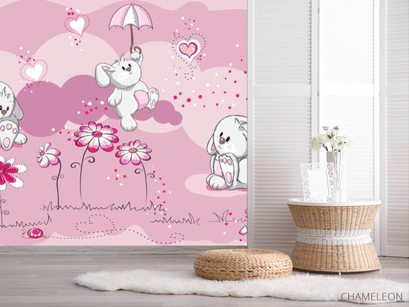 Фотошпалери іграшкові зайчики - 2