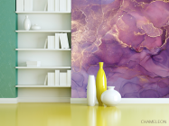 Фотошпалери Фіолетовий Fluid art - 3