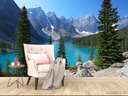 Фотообои большое озеро в горах - 4