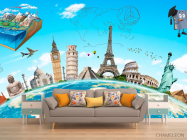 Фотообои Путешествие для кабинет английского - 1