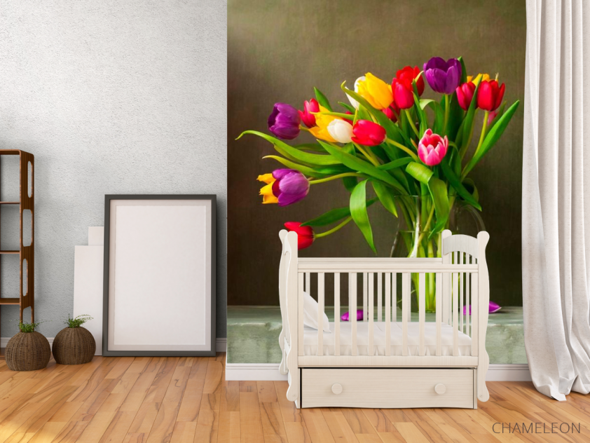 Фотообои Кувшин с тюльпанами - 2