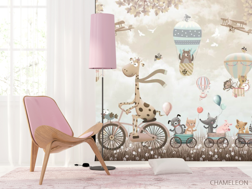 Фотошпалери Коричневий жирафик - 4