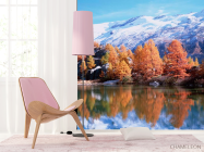 Фотошпалери Сніг,гори, осінь - 4