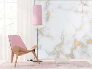 Фотошпалери мармур з золотими прожилками - 4